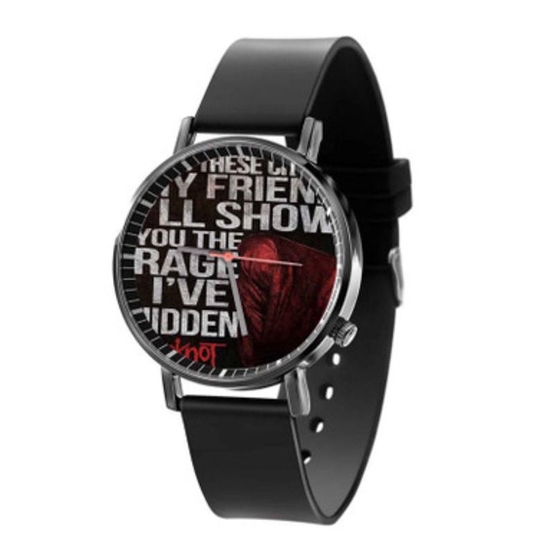 The Devil In I Slipknot Lyrics Black Quartz Watch Unisex With Premium Gift Box