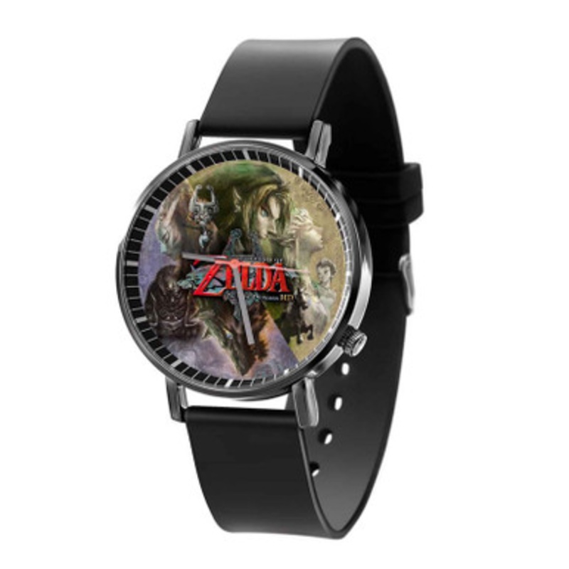 The Legend of Zelda Twilight Princes Arts Unisex Black Quartz Watch With Premium Gift Box