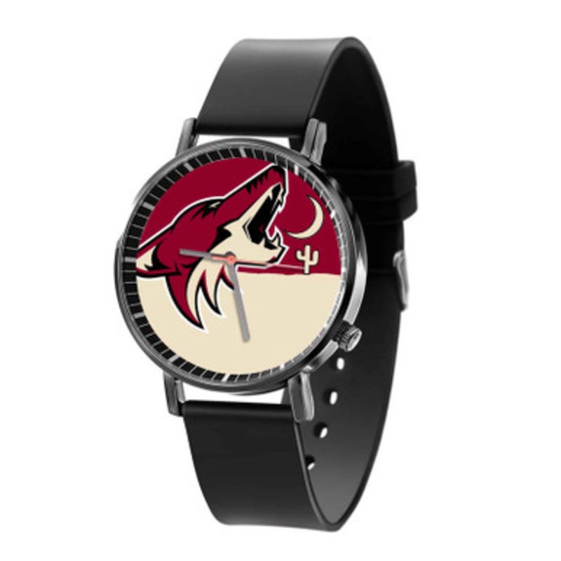 Arizona Coyotes NHL Black Quartz Watch Unisex With Premium Gift Box