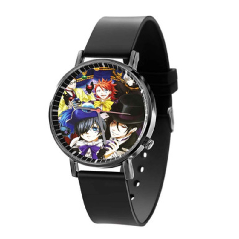 Black Butler Book Of Circus Black Quartz Watch Unisex With Premium Gift Box