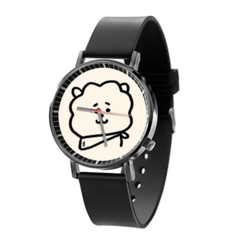 BT21 RJ Black Quartz Watch Unisex With Premium Gift Box
