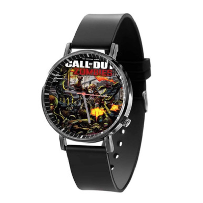 Call of Duty Zombies Unisex Black Quartz Watch With Premium Gift Box