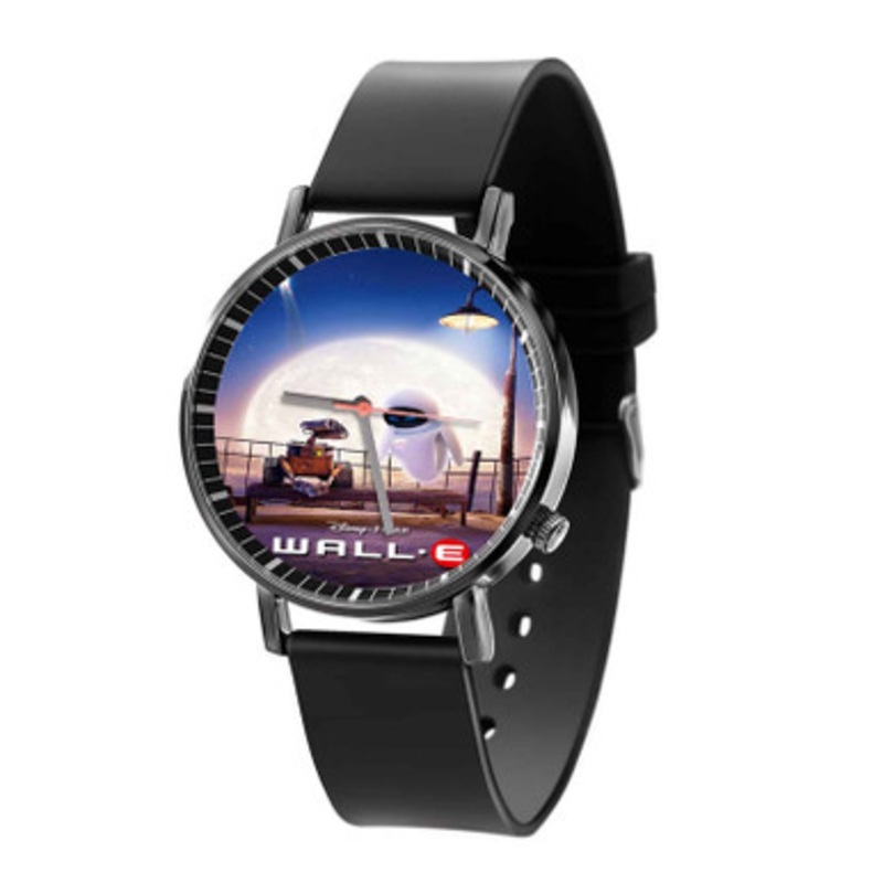 Disney Wall E Friendship Black Quartz Watch Unisex With Premium Gift Box