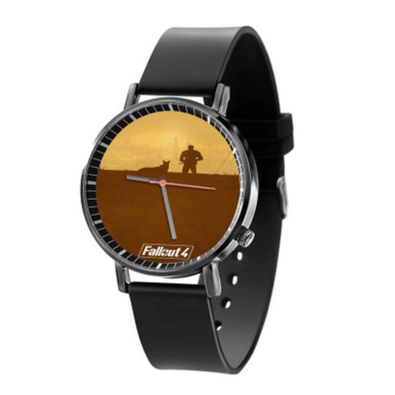 Fallout 4 Man With The Dog Black Quartz Watch Unisex With Premium Gift Box