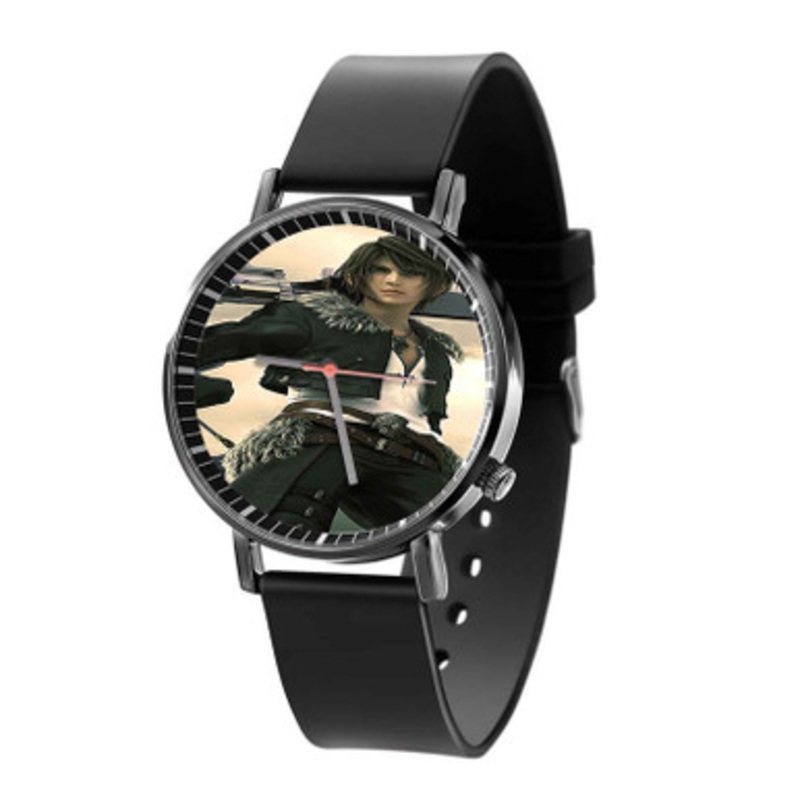 Final Fantasy Squall Black Quartz Watch Unisex With Premium Gift Box