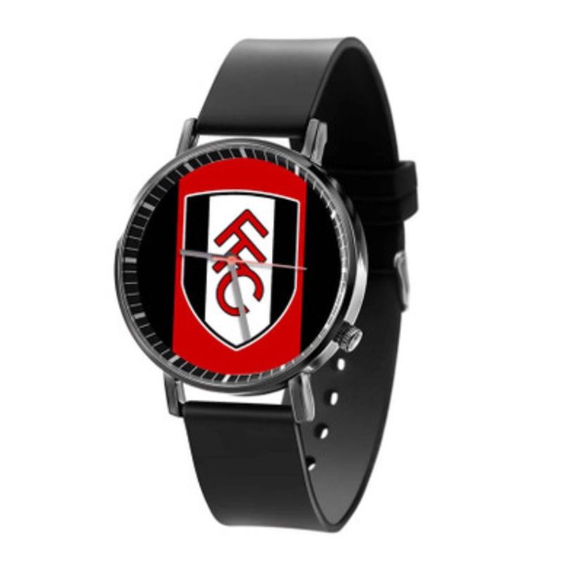 Fulham FC Black Quartz Watch Unisex With Premium Gift Box