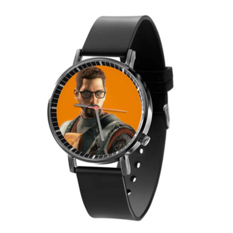 Gordon Freeman Half Life Black Quartz Watch With Premium Gift Box for Unisex