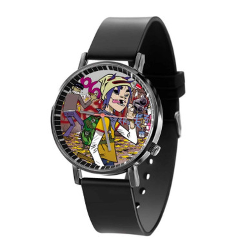 Gorillaz Graffity Unisex Black Quartz Watch With Premium Gift Box