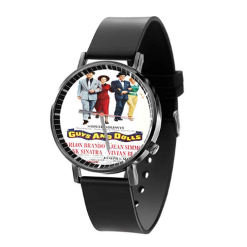 Guys And Dolls Black Quartz Watch Unisex With Premium Gift Box