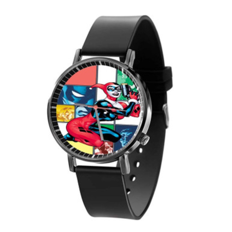 Harley Quinn DC Comics Great Unisex Black Quartz Watch With Premium Gift Box
