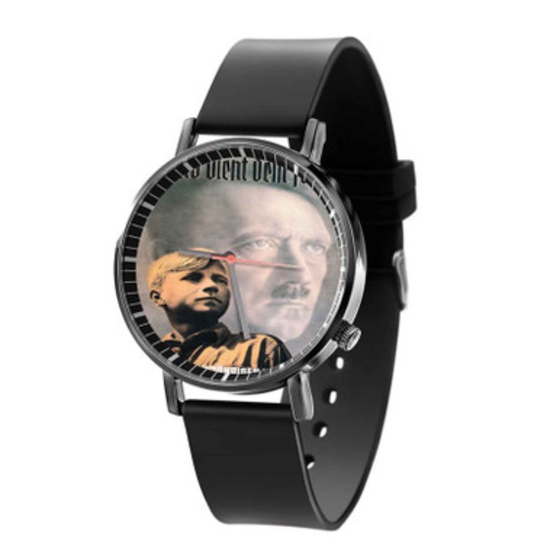 Hitler Youth Propaganda Black Quartz Watch Unisex With Premium Gift Box