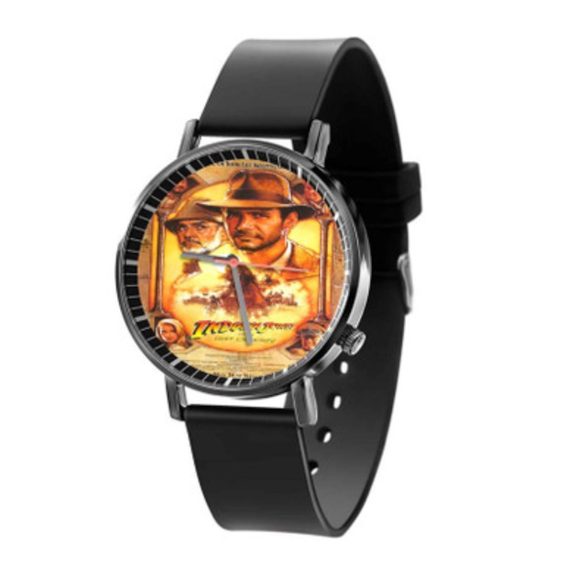 Indiana Jones and the Last Crusade Black Quartz Watch Unisex With Premium Gift Box