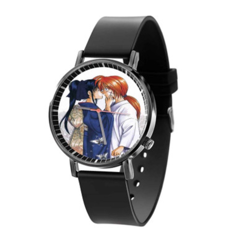 Kaoru Kamiya Kenshin Himura Black Quartz Watch Unisex With Premium Gift Box
