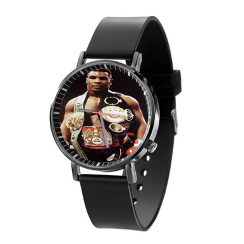 Mike Tyson Champion Boxer Boxing Arts Black Quartz Watch Unisex With Premium Gift Box