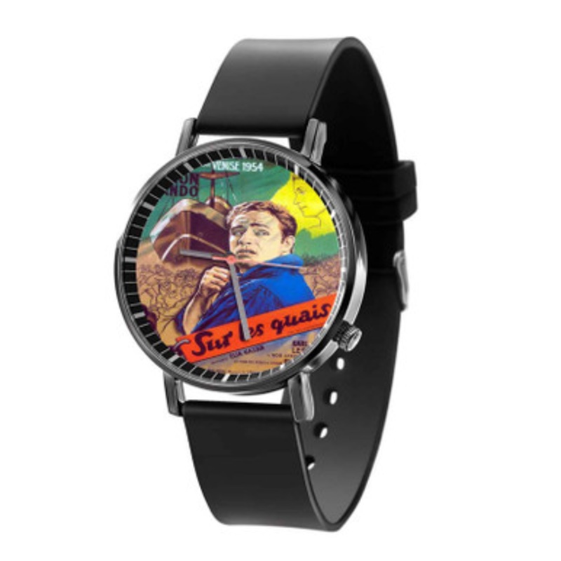 On the Waterfront Unisex Black Quartz Watch With Premium Gift Box