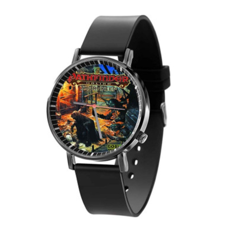 Pathfinder Online Unisex Black Quartz Watch With Premium Gift Box