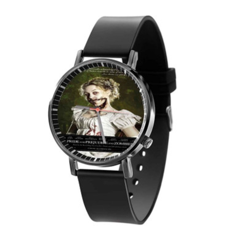 Pride and Prejudice and Zombies Black Quartz Watch Unisex With Premium Gift Box