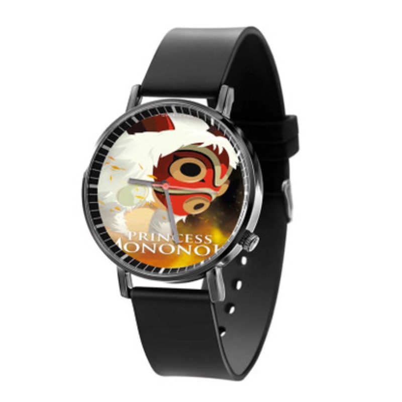 Princess Mononoke Fire Studio Ghibli Black Quartz Watch Unisex With Premium Gift Box