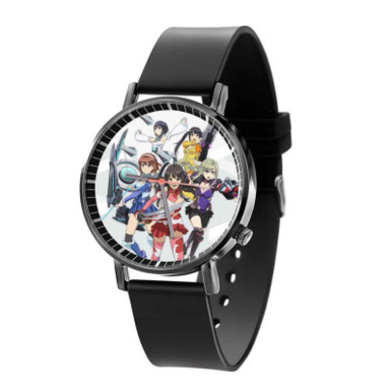 Schooldgirl Strikers Animation Channel Black Quartz Watch Unisex With Premium Gift Box