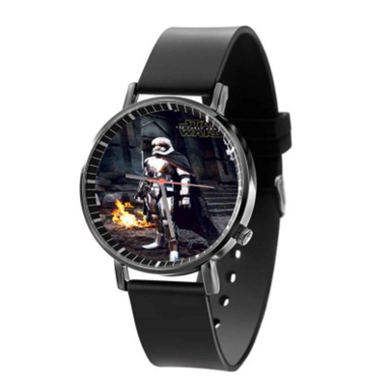 Star Wars 7 Captain Phasma Black Quartz Watch Unisex With Premium Gift Box