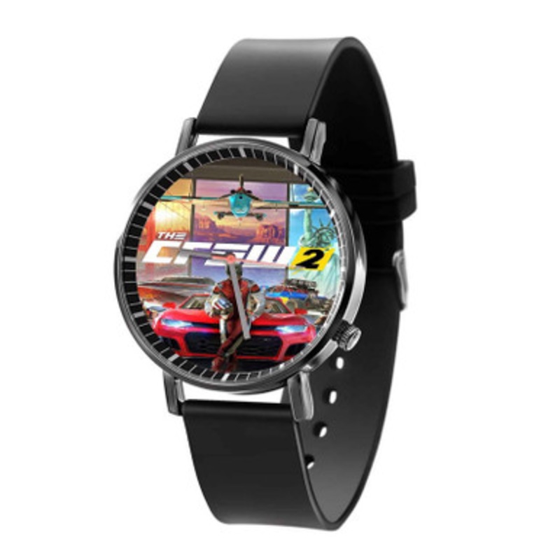 The Crew 2 Black Quartz Watch Unisex With Premium Gift Box