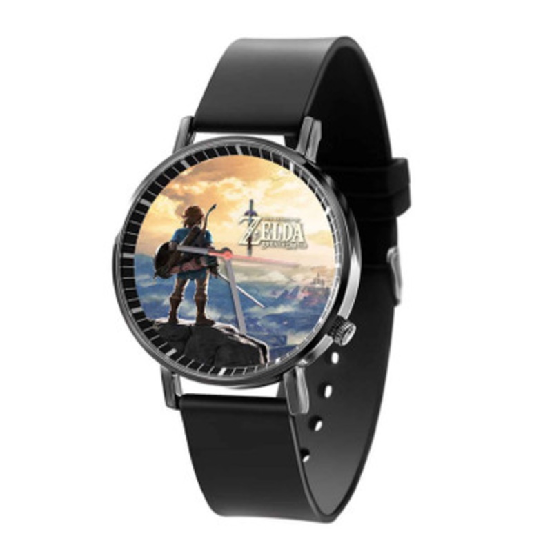 The Legend Of Zelda Breath Of The Wild Black Quartz Watch Unisex With Premium Gift Box