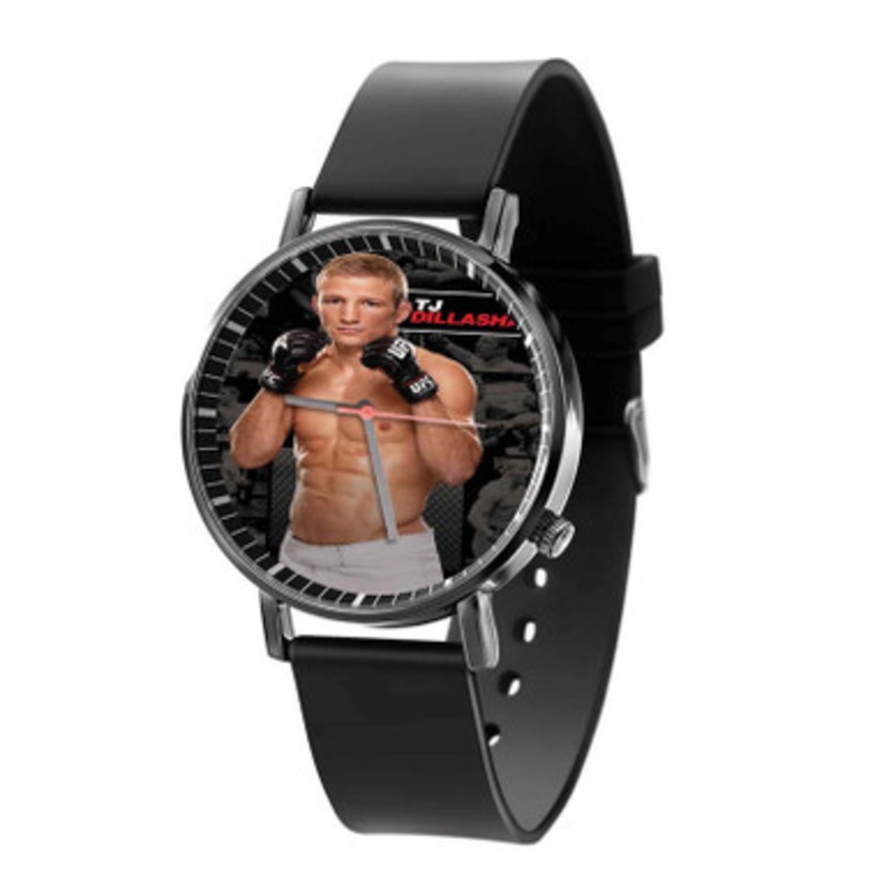 Tj Dillashaw UFC Black Quartz Watch Unisex With Premium Gift Box