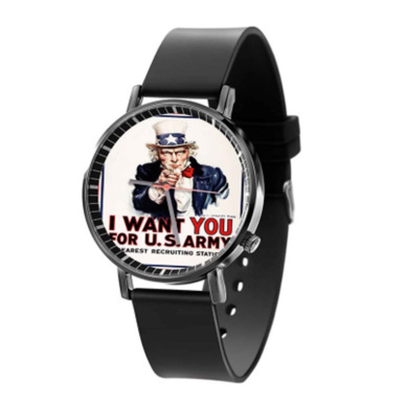 World War The Propaganda Black Quartz Watch Unisex With Premium Gift Box