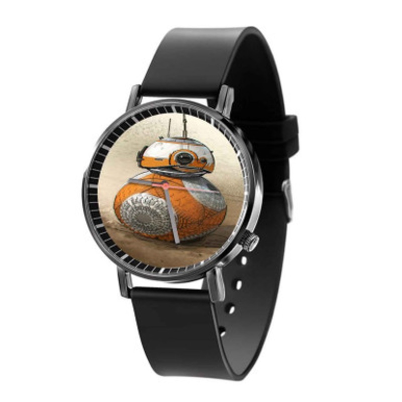 BB8 Droid Star Wars The Force Awakens Black Quartz Watch Unisex With Premium Gift Box