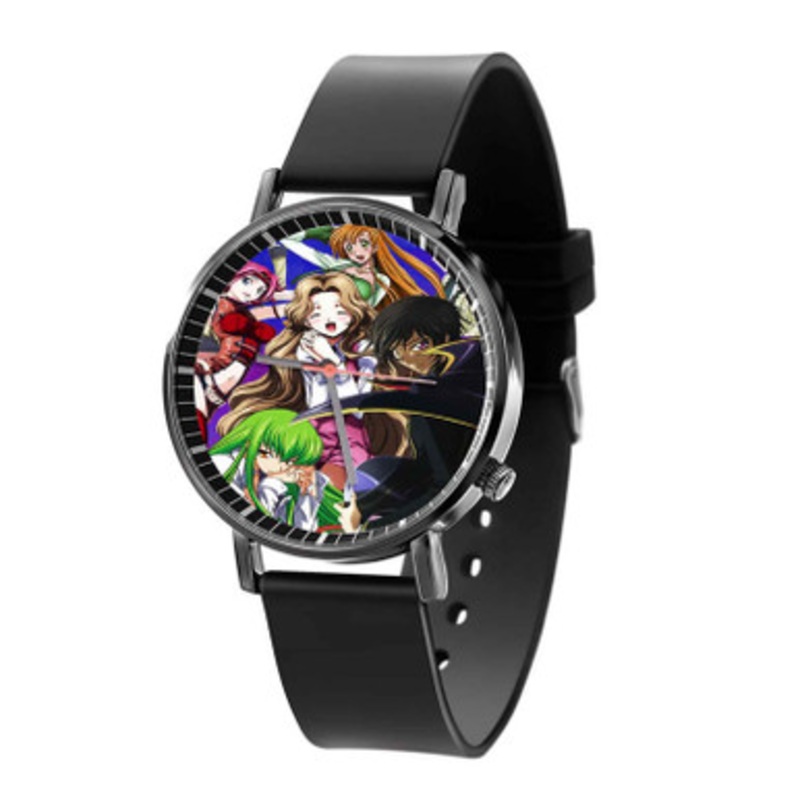 Code Geass Anime Cartoon Black Quartz Watch Unisex With Premium Gift Box