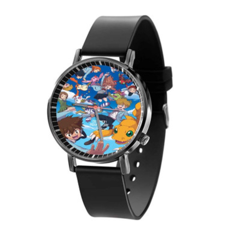 Digimon Adventure Tri Arts Unisex Black Quartz Watch With Premium Gift Box