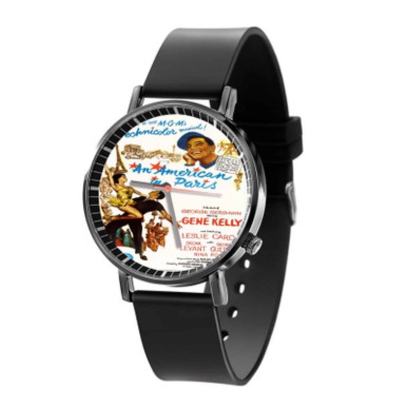 Gene Kelly An American in Paris Black Quartz Watch Unisex With Premium Gift Box