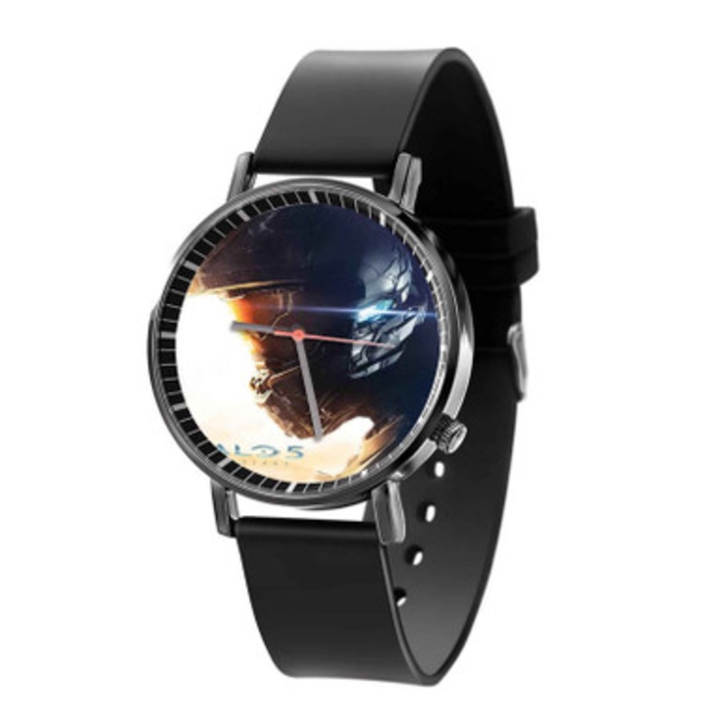 Halo 5 Guardians Black Quartz Watch Unisex With Premium Gift Box