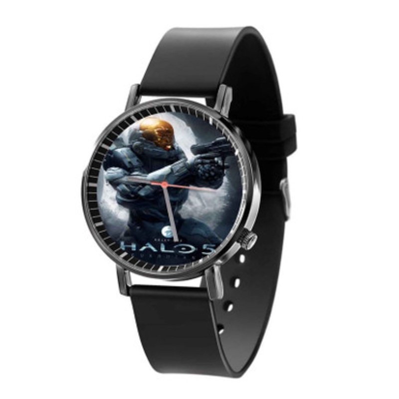 Halo 5 Guardians Prints Black Quartz Watch Unisex With Premium Gift Box