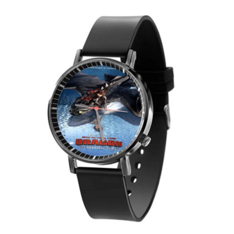How to Train Your Dragon The Hidden World Black Quartz Watch With Premium Gift Box for Unisex