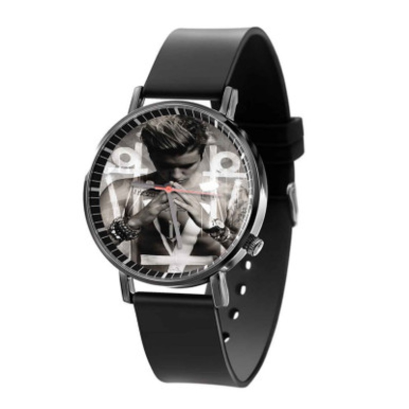 Justin Bieber Sorry Tattoos Black Quartz Watch Unisex With Premium Gift Box