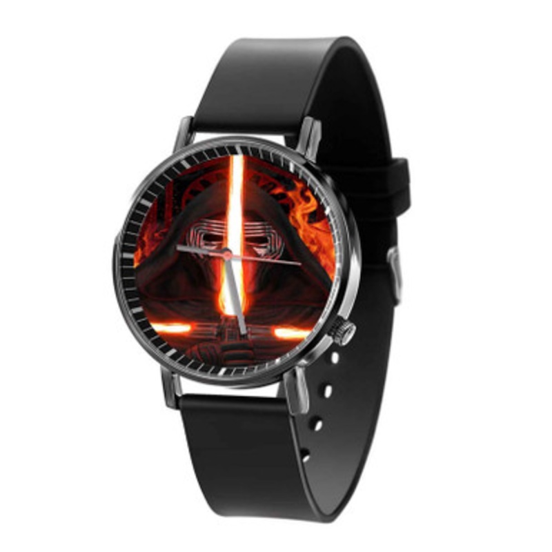 Kylo Ren Star Wars Triple Light Saber Black Quartz Watch Unisex With Premium Gift Box