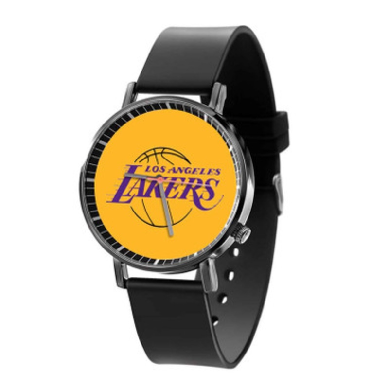 LA Lakers NBA Black Quartz Watch Unisex With Premium Gift Box