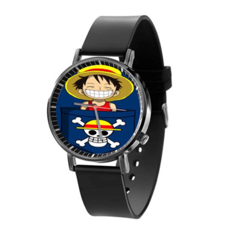 Luffy D Monkey One Piece Black Quartz Watch Unisex With Premium Gift Box