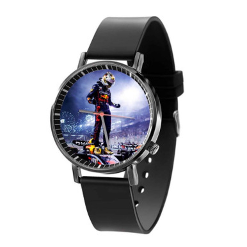 Max Verstappen Black Quartz Watch Unisex With Premium Gift Box