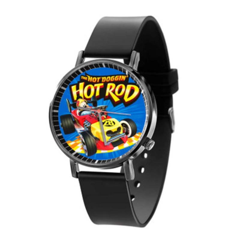 Mickey and the Roadster Racers Unisex Black Quartz Watch With Premium Gift Box