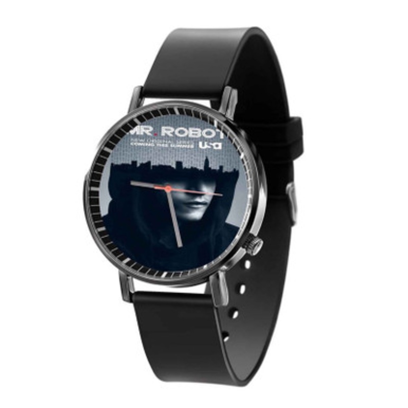 Mr Robot Black Quartz Watch Unisex With Premium Gift Box