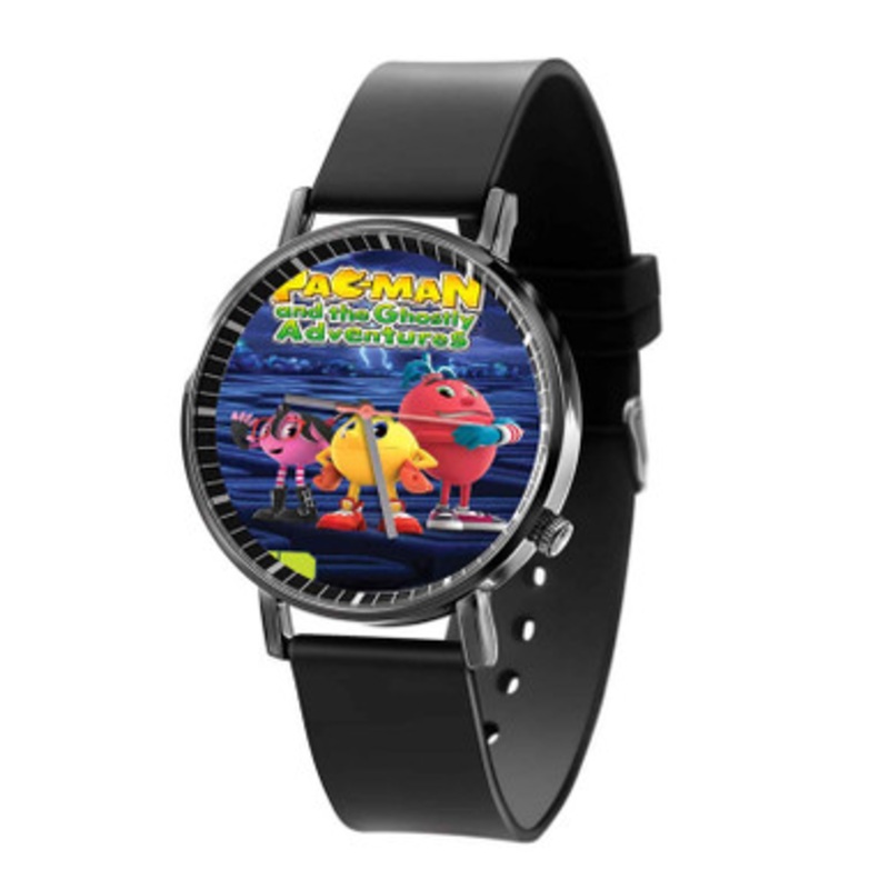Pac Man and the Ghostly Adventures Black Quartz Watch Unisex With Premium Gift Box