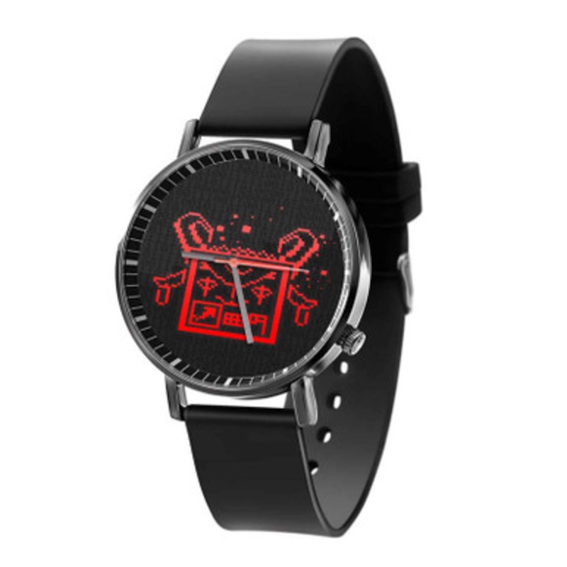 Pony Island Card Unisex Black Quartz Watch With Premium Gift Box
