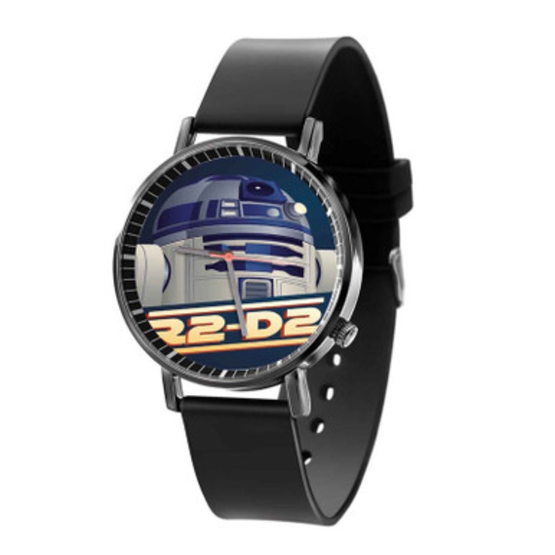 R2 D2 Star Wars Black Quartz Watch Unisex With Premium Gift Box