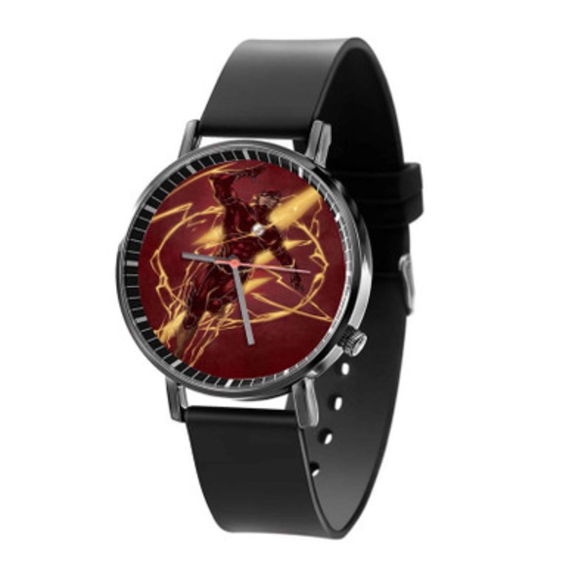 The Flash Arts Black Quartz Watch Unisex With Premium Gift Box
