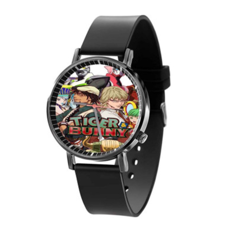 Tiger Bunny Black Quartz Watch With Premium Gift Box for Unisex