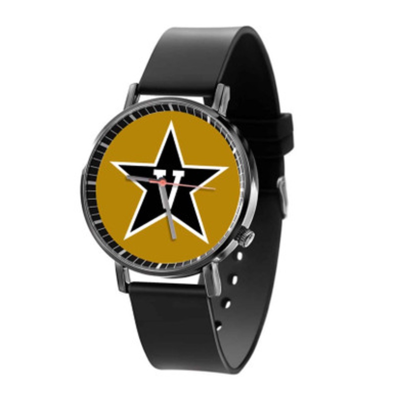 Vanderbilt Commodores Black Quartz Watch Unisex With Premium Gift Box