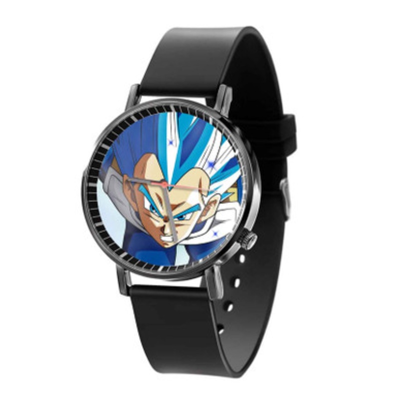 Vegeta Super Saiyan Blue Mastered Art Black Quartz Watch Unisex With Premium Gift Box