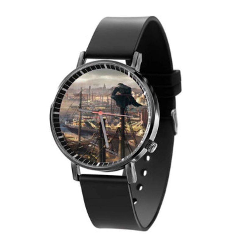 Assassin s Creed Syndicate Jacob Black Quartz Watch Unisex With Premium Gift Box